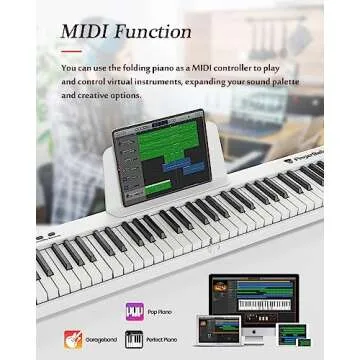FingerBallet Portable 88-Key Semi-Weighted Digital Piano