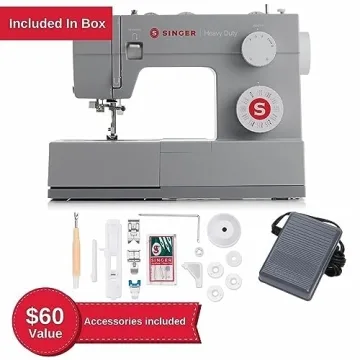 SINGER Heavy Duty 4432 Sewing Machine with LED Light and Accessories