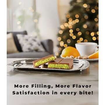 UniqBite Dubai Chocolate Bar Pistachio I Viral Knafeh Chocolate Bar with Pistachio Cream and Kataifi, 3.17 oz (90gr)