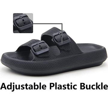Weweya Cushion Foam Sandal Adjustable Buckle Comfort