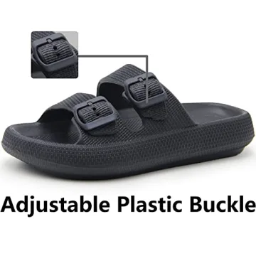 Weweya Cushion Foam Sandal Adjustable Buckle Comfort