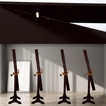 Uten Lockable Jewelry Armoire with Full-Length Mirror