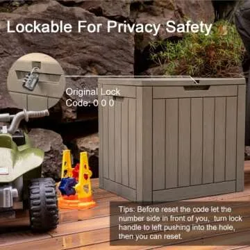 Versatile 30-Gallon Deck Box for Outdoor Storage Solutions