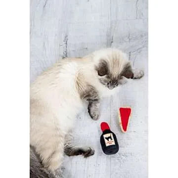 Trendy Pearhead Cat Cheese and Wine Toy Set for All Cats