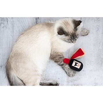 Trendy Pearhead Cat Cheese and Wine Toy Set for All Cats