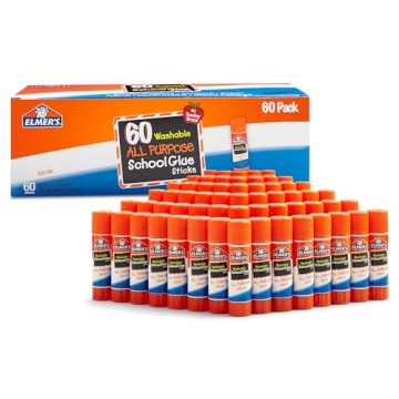Elmer's Washable School Glue Sticks 60 Count
