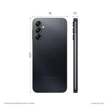 Samsung Galaxy A14 (SM-A145P/DS) Dual SIM,64GB + 4GB, Factory Unlocked GSM, International Version - (Black)