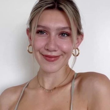 Lightweight 14k Gold Thick Hoop Earrings for Women