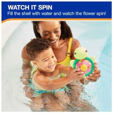 SwimWays Water Wheel Turtle, Kids Pool Accessories & Swimming Pool Toys, Turtle-Themed Water Toys an...