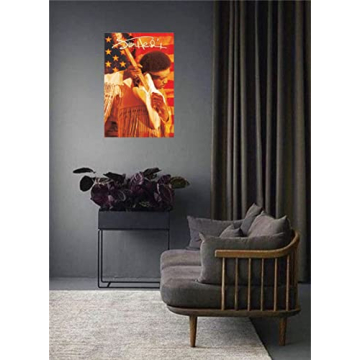 Vibrant Jimi Hendrix Woodstock 1969 Art Print Poster