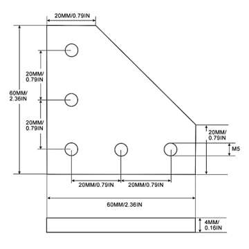 SeekLiny 2020 Aluminum Connector Set for 3D Printing