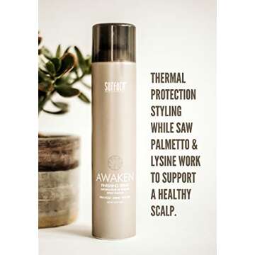 SURFACE Hair Awaken Finishing Spray, Thicken, Rejuvenate And Revitalize With A Firm Hold, Vegan And ...
