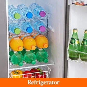 Lifewit Stackable Water Bottle Organizer for Kitchen