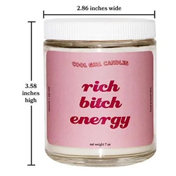 Cool Girl Candles Rich Bitch Energy Eco-Friendly Scented Candle
