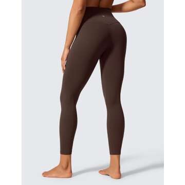 CRZ YOGA Womens Butterlift High Waisted Workout Leggings 25" - Pilates Gym Yoga Pants Buttery Soft H...