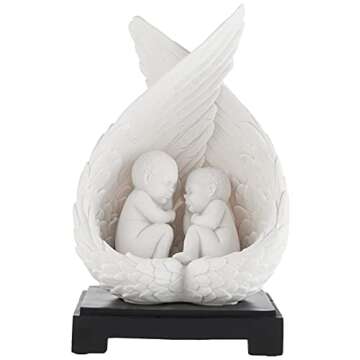 Design Toscano Precious Slumber Baby Angel Statues, White