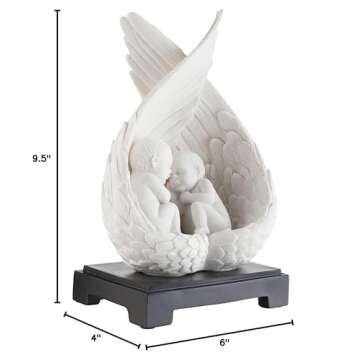 Design Toscano Precious Slumber Baby Angel Statues, White
