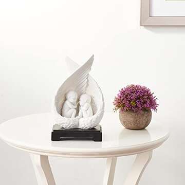 Design Toscano Precious Slumber Baby Angel Statues, White