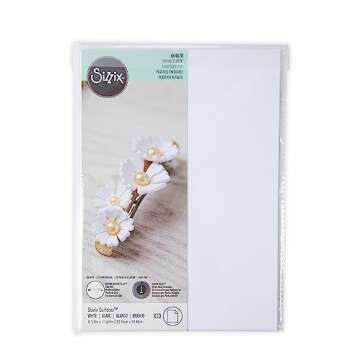 Sizzix Surfacez 664678, 10 Pack, White Shrink Plastic, 10 Count