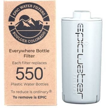 Epic Water Filters Everywhere Bottle Filter - Complete Filter with 75 Gallon Life