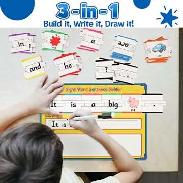 Aizweb Sentence Building,Sight Word Games for Kindergarten 1st 2nd Grade Classroom Must Haves,Montes...