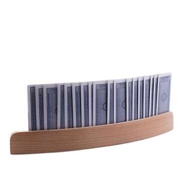 GrowUpSmart Wooden Playing Card Holders for All Ages