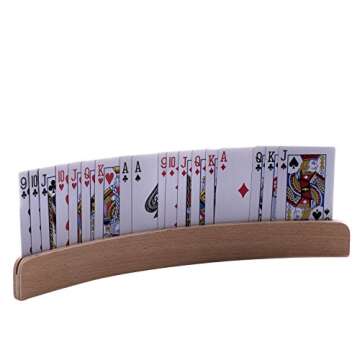 GrowUpSmart Wooden Playing Card Holders for All Ages