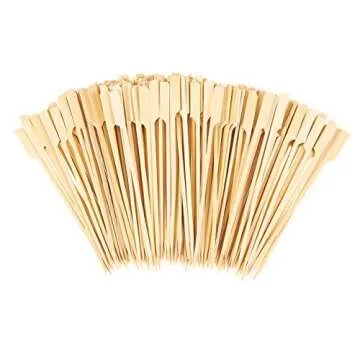 Juvale 200 Bamboo Kabob Skewers - 7 Inch Grill Sticks