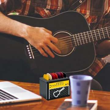 Guitar Picks Holder,Funny Gift for Guitar Players and Music Enthusiasts (Pick Holder B)