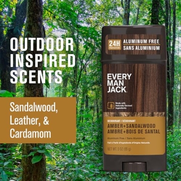 Every Man Jack Amber Sandalwood Deodorant for Men