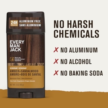 Every Man Jack Amber Sandalwood Deodorant for Men