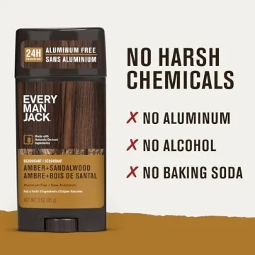 Every Man Jack Amber Sandalwood Deodorant for Men