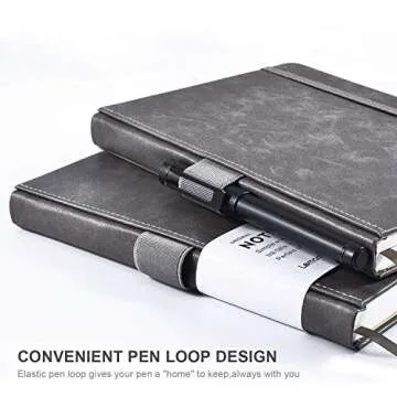 Thick Classic Notebook with Pen Loop for Writing