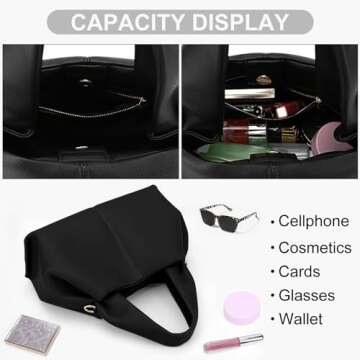 Juoxeepy Crossbody Bag Purse Satchel Handbag for Women Shoulder Bag Chic Dumpling Cloud Bag Clutch Purse