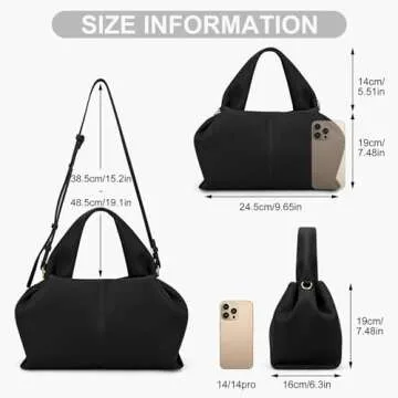 Juoxeepy Crossbody Bag Purse Satchel Handbag for Women Shoulder Bag Chic Dumpling Cloud Bag Clutch Purse