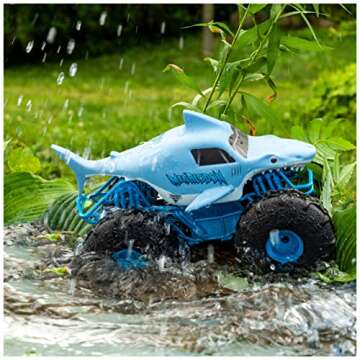 Monster Jam, Official Megalodon Storm All-Terrain Remote Control Monster Truck for Boys and Girls, 1:15 Scale, Kids Toys for Ages 4-6+