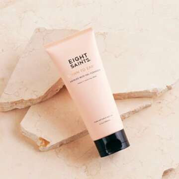 Eight Saints Down To Earth Mud Gel Face Wash, Natural and Organic, Gentle and Effective Daily Anti A...