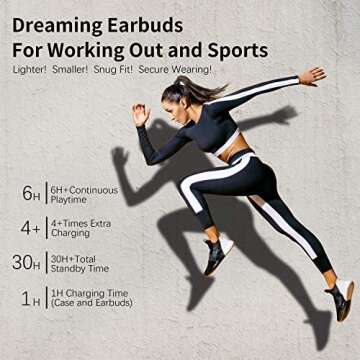 Sabbat True Wireless Earbuds - 30H Noise Cancelling Headphones