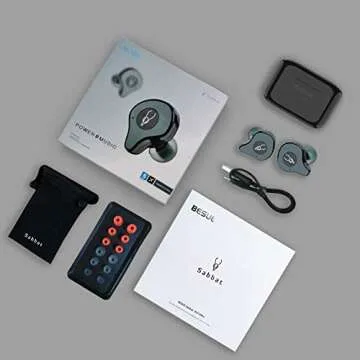 Sabbat True Wireless Earbuds - 30H Noise Cancelling Headphones
