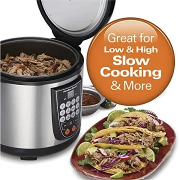 Hamilton Beach Digital Rice Slow Cooker 20 Cups 14 Settings