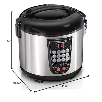 Hamilton Beach Digital Rice Slow Cooker 20 Cups 14 Settings