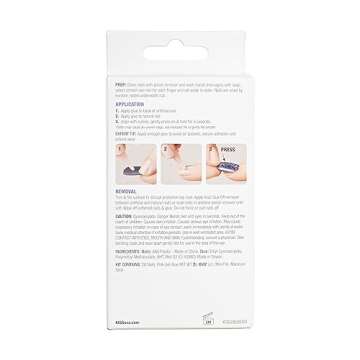 KISS Gel Fantasy Press On Nails, Nail glue included, Temporary Feels', Gray, Short Size, Squoval Shape, Includes 28 Nails, 2g Glue, 1 Manicure Stick, 1 Mini file (Pack of 2)