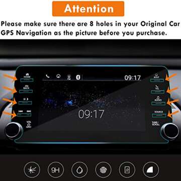 Moonlinks Compatible Honda Accord 2018-2022 Tempered Glass Screen Protector
