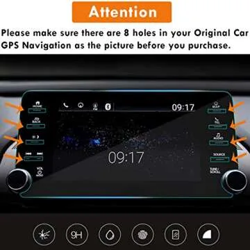 Moonlinks Compatible Honda Accord 2018-2022 Tempered Glass Screen Protector