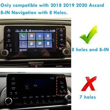 Moonlinks Tempered Glass Protector for Honda Accord 8-Inch