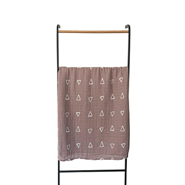 Mebie Baby Blush Triangle Muslin Swaddle Blanket for Newborns