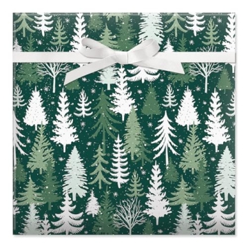 Current Holiday Forest Christmas Rolled Wrapping Paper - Premium Jumbo 23-Inch x 32-Foot Gift Wrap R...