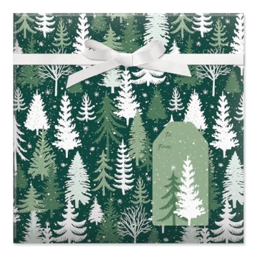 Premium Holiday Forest Christmas Wrapping Paper Roll