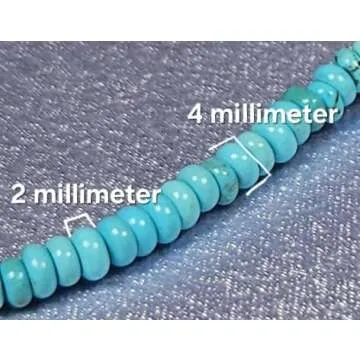 Dainty Natural Turquoise Beaded Choker, Throat Chakra, Turquoise Necklace, Real Turquoise, Gift for Her, Southwest Jewelry (16 Inches)