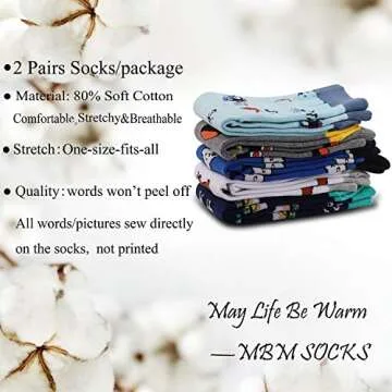 MBMSO Pilot Gifts 2 Pairs Pilot Socks Aviation Gifts Left Rudder Right Rudder Socks Aviation Themed Socks Gifts(2 Pairs Pilot Socks)